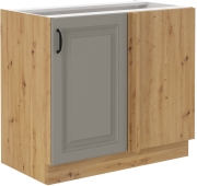 Przejdź do produktu Szafka kuchenna dolna narożna 105 ND 1F BB jasny szary mat/ dąb artisan KLEO CLAYGREY/AR