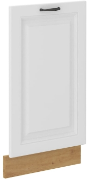 Front do zabudowy zmywarki ZM 713x446 biały mat/dąb artisan KLEO WH/AR