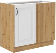 Przejdź do produktu Szafka kuchenna dolna narożna 105 ND 1F BB biały mat KLEO WH/AR