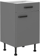 Przejdź do produktu Szafka kuchenna dolna 50 D 1F 1S BB PREMIUM BOX antracyt NASTIA/ANT