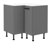 Przejdź do produktu Szafka kuchenna dolna narożna 90x90 DN 1F BB antracyt NASTIA/ANT