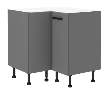Szafka kuchenna dolna narożna 89x89 DN 1F BB antracyt NASTIA/ANT