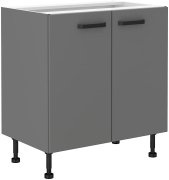 Przejdź do produktu Szafka kuchenna dolna 80 D 2F BB antracyt NASTIA/ANT