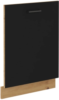 Front do zabudowy zmywarki ZM 713x596 czarny mat MODERNO