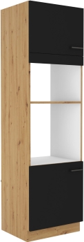 Słupek kuchenny 60 DPM-210 2F czarny mat MODERNO