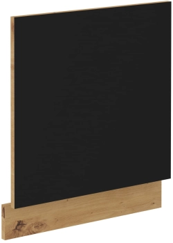 Front do zabudowy zmywarki ZM 570x596 czarny mat MODERNO