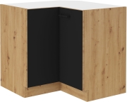 Przejdź do produktu Szafka kuchenna dolna narożna 90x90 DN 1F BB czarny mat MODERNO