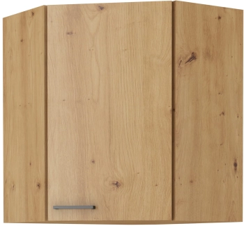 Szafka kuchenna górna narożna 58x58 GN-72 1F czarny mat MODERNO