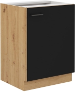 Przejdź do produktu Szafka kuchenna dolna 60 D 1F BB czarny mat MODERNO