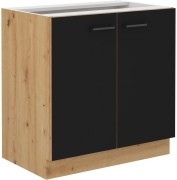 Przejdź do produktu Szafka kuchenna dolna zlewowa 80 ZL 2F BB czarny mat MODERNO