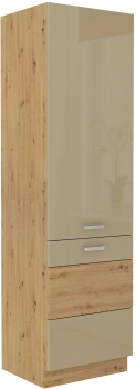 Słupek kuchenny 60 DK-210 2F cappucino połysk ARTIS