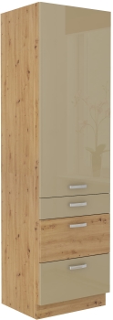 Słupek kuchenny 60 DKS-210 3S 1F cappucino połysk ARTIS