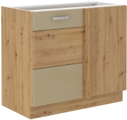 Przejdź do produktu Szafka kuchenna dolna narożna 105 ND 1F BB cappucino połysk ARTIS