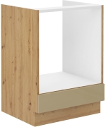 Przejdź do produktu Szafka dolna do zabudowy piekarnika 60 D GAZ BB cappucino połysk ARTIS