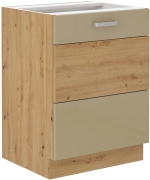 Przejdź do produktu Szafka kuchenna dolna 60 D 1F BB cappucino połysk IGA ARTIS