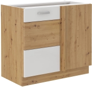 Przejdź do produktu Szafka kuchenna dolna narożna 105 ND 1F BB biały połysk ARTIS