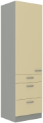 Przejdź do produktu Słupek kuchenny 60 DKS-210 3S 1F kremowy połysk IGA KREM