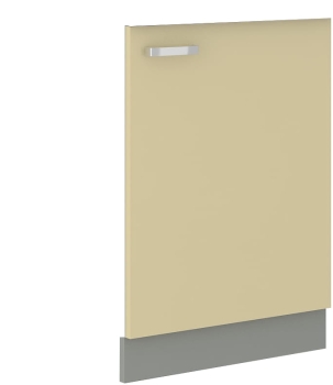 Front do zabudowy zmywarki ZM 713x596 kremowy połysk IGA KREM