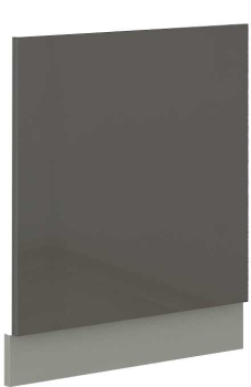 Front do zabudowy zmywarki ZM 570x596 szary połysk IGA GREY