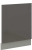 Front do zabudowy zmywarki ZM 570x596 szary połysk IGA GREY