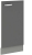 Front do zabudowy zmywarki ZM 713x446 szary połysk IGA GREY