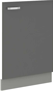 Front do zabudowy zmywarki ZM 713x596 szary połysk IGA GREY