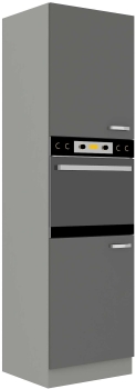 Słupek kuchenny 60 DP-210 2F szary połysk IGA GREY