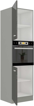 Słupek kuchenny 60 DP-210 2F szary połysk IGA GREY