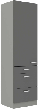 Słupek kuchenny 60 DKS-210 3S 1F szary połysk IGA GREY