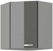 Przejdź do produktu Szafka kuchenna górna narożna 60x60 GN-72 1F (45*) szary połysk IGA GREY