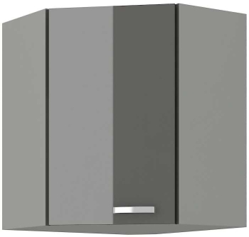 Szafka kuchenna górna narożna 58x58 GN-72 1F szary połysk IGA GREY