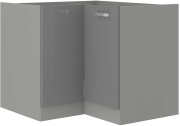 Przejdź do produktu Szafka kuchenna dolna narożna 90x90 DN 1F BB szary połysk IGA GREY
