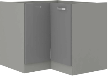 Szafka kuchenna dolna narożna 89x89 DN 1F BB szary połysk IGA GREY