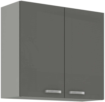 Szafka kuchenna górna 80 G-72 2F szary połysk IGA GREY