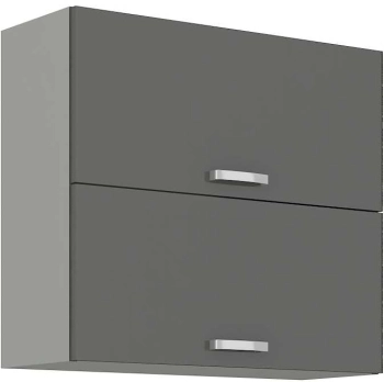 Szafka kuchenna górna 80 GU-72 2F szary połysk IGA GREY