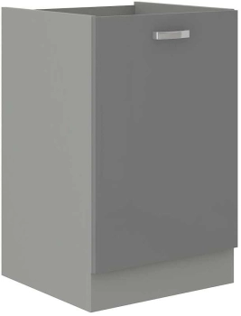 Szafka kuchenna dolna 40 D 1F BB szary połysk IGA GREY