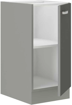 Szafka kuchenna dolna 40 D 1F BB szary połysk IGA GREY