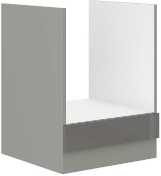 Szafka dolna do zabudowy piekarnika 60 D GAZ BB szary połysk IGA GREY