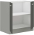 Szafka kuchenna dolna 80 D 2F BB szary połysk IGA GREY