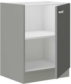 Szafka kuchenna dolna 60 D 1F BB szary połysk IGA GREY