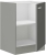 Szafka kuchenna dolna 60 D 1F BB szary połysk IGA GREY