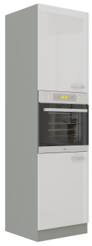 Słupek kuchenny 60 DP-210 2F biały połysk IGA BIANCA