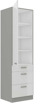 Słupek kuchenny 60 DKS-210 3S 1F biały połysk IGA BIANCA