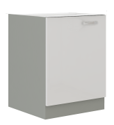 Przejdź do produktu Szafka kuchenna dolna 60 D 1F BB biały połysk IGA BIANCA