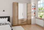 Przejdź do produktu Szafa MAJA 2F 2 LUSTRO 3S EV/EV dąb evoke / dąb evoke