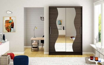 miami_s_choco,120cm Szafa MIAMI (CLARA), szafa przesuwna, garderoba, szafa do sypialni, szafa z lustrem.jpg