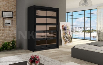 miami4_czarna,120cm Szafa MIAMI (CLARA), szafa przesuwna, garderoba, szafa do sypialni, szafa z lustrem.jpg