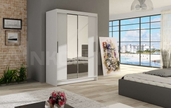 miami2_biala,120cm Szafa MIAMI (CLARA), szafa przesuwna, garderoba, szafa do sypialni, szafa z lustrem.jpg