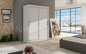 miami1_biala,120cm Szafa MIAMI (CLARA), szafa przesuwna, garderoba, szafa do sypialni, szafa z lustrem.jpg