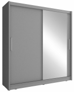 Przejdź do produktu Szafa przesuwna SOLEN I 200 cm z lustrem biała lub grafitowa do sypialni